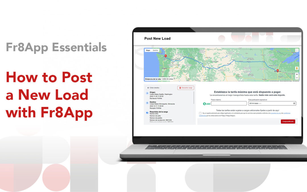 How to Post a New Load on Fr8App Logistics Loadboard