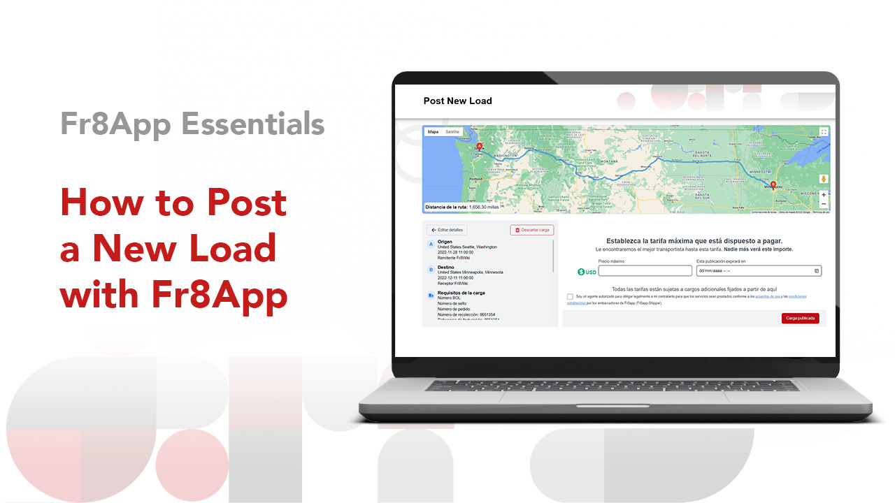 How to Post a Load on Fr8App Logistics Loadboard