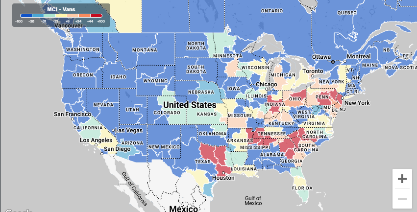 USA Heat Map Logistics Market Update
