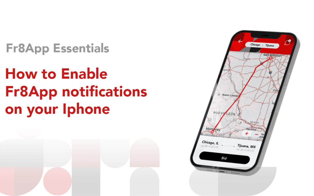 How to turn on Fr8App notifications on your Iphone